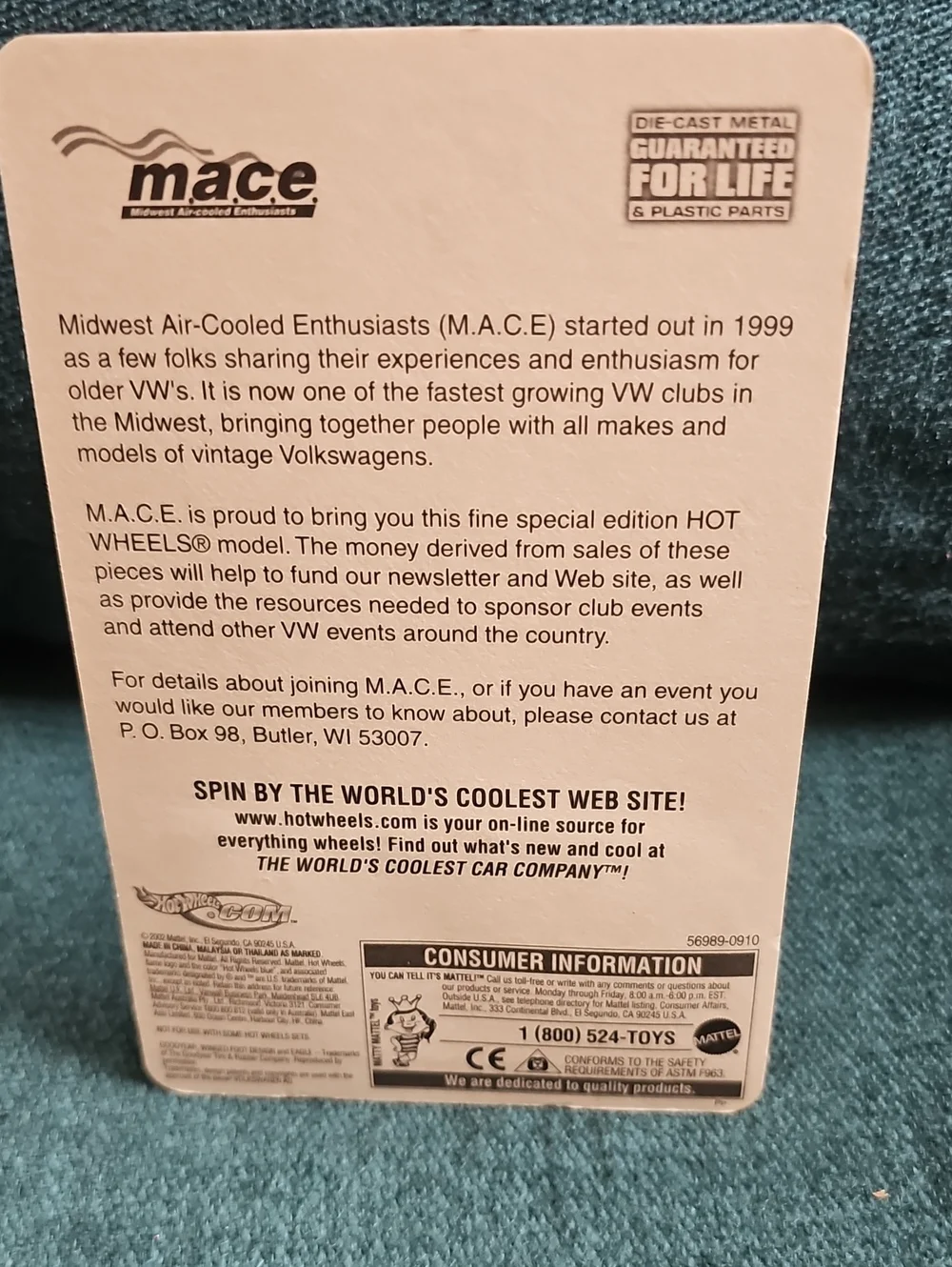Hot Wheels m.a.c.e. Volkswagen Beetle  Bug